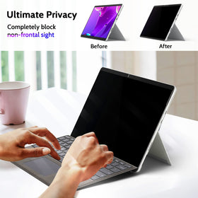 Peslv close-up matte texture showing anti-glare finish and improved clarity