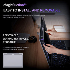 Peslv close-up of MagicSuction™ edge strips for easy residue-free installation