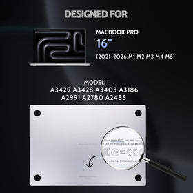Peslv easy-install privacy screen for MacBook Pro 16 with bubble-free adhesion.