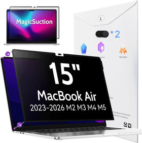 Peslv front packaging showing fit for MacBook Air 15 inch and clear benefit
