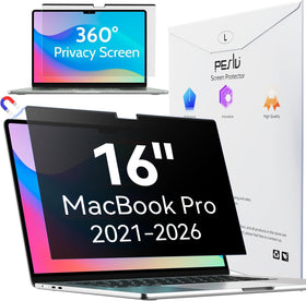 Peslv front view on MacBook Pro 16 showing clean fit and protection benefit
