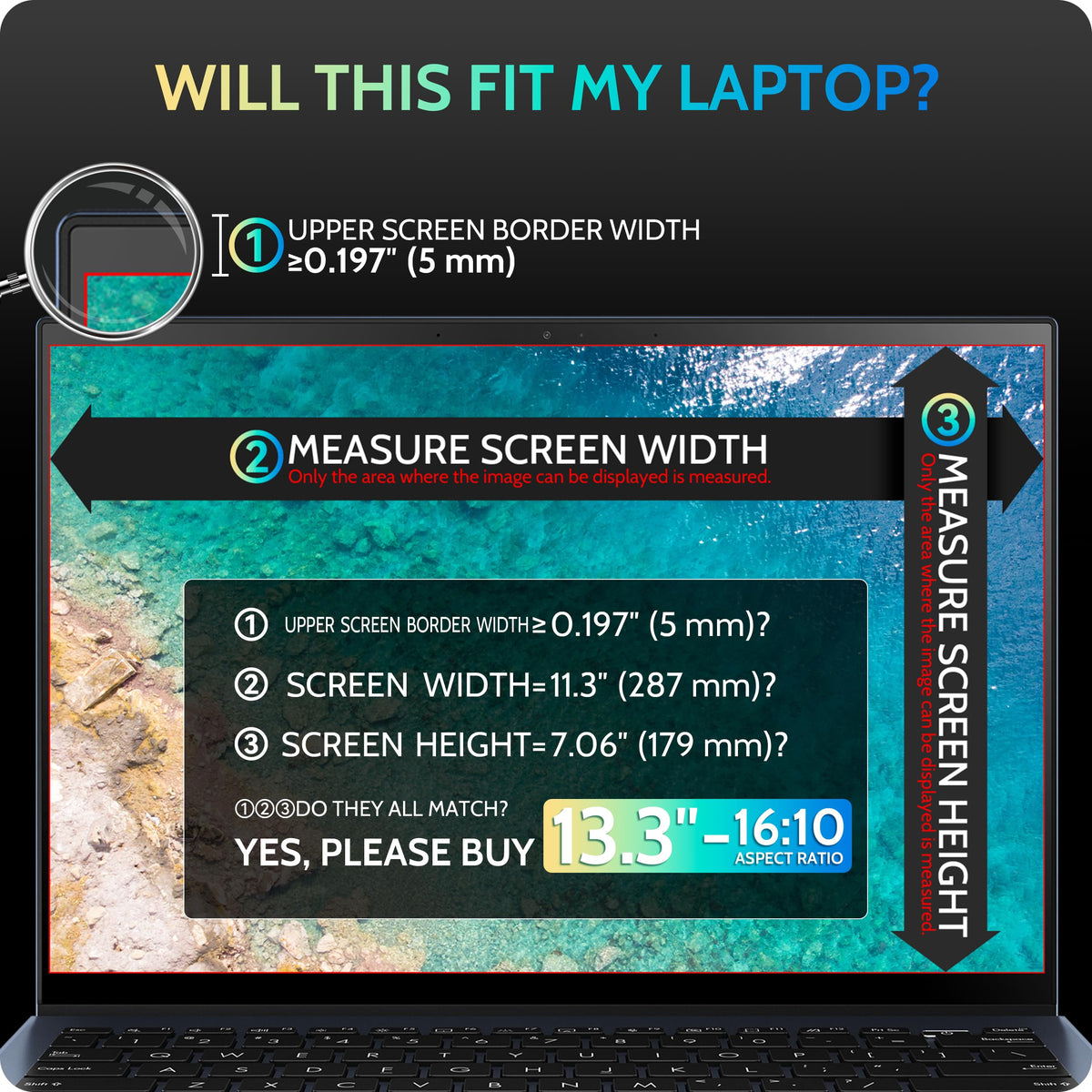 Peslv installed on laptop demonstrating private screen benefit