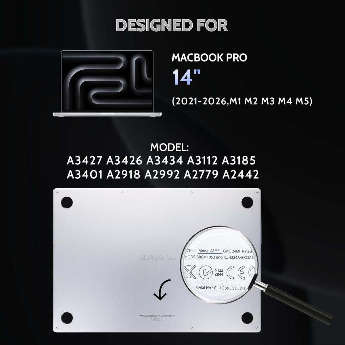 Peslv MacBook Pro 14-inch precise die-cut 0.01mm fit