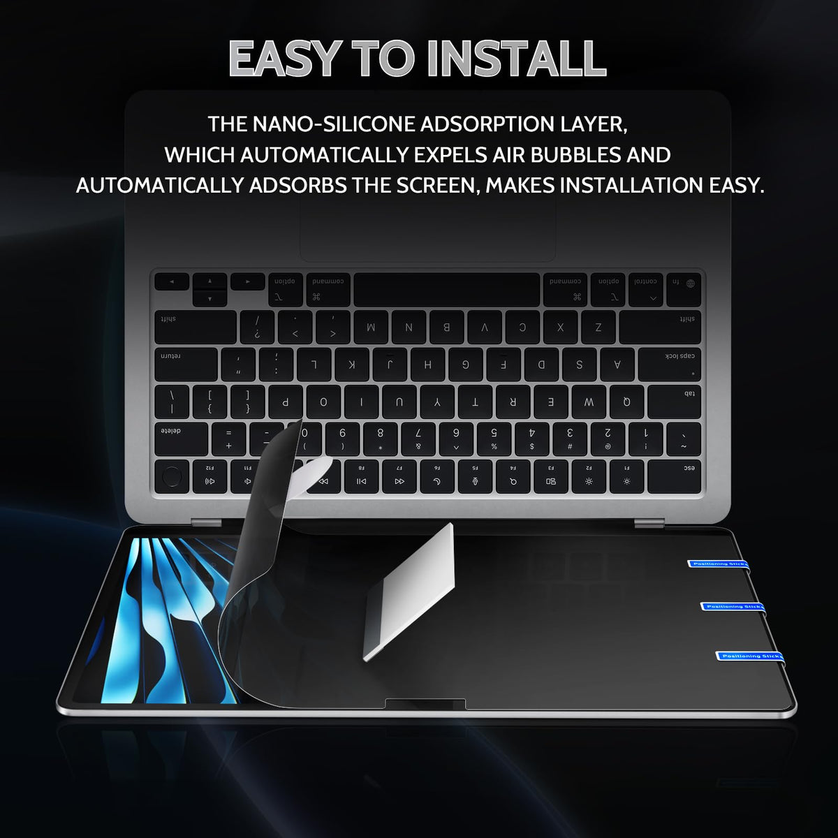 Peslv packaging-included privacy screen for MacBook Pro 16 ships ready to use.