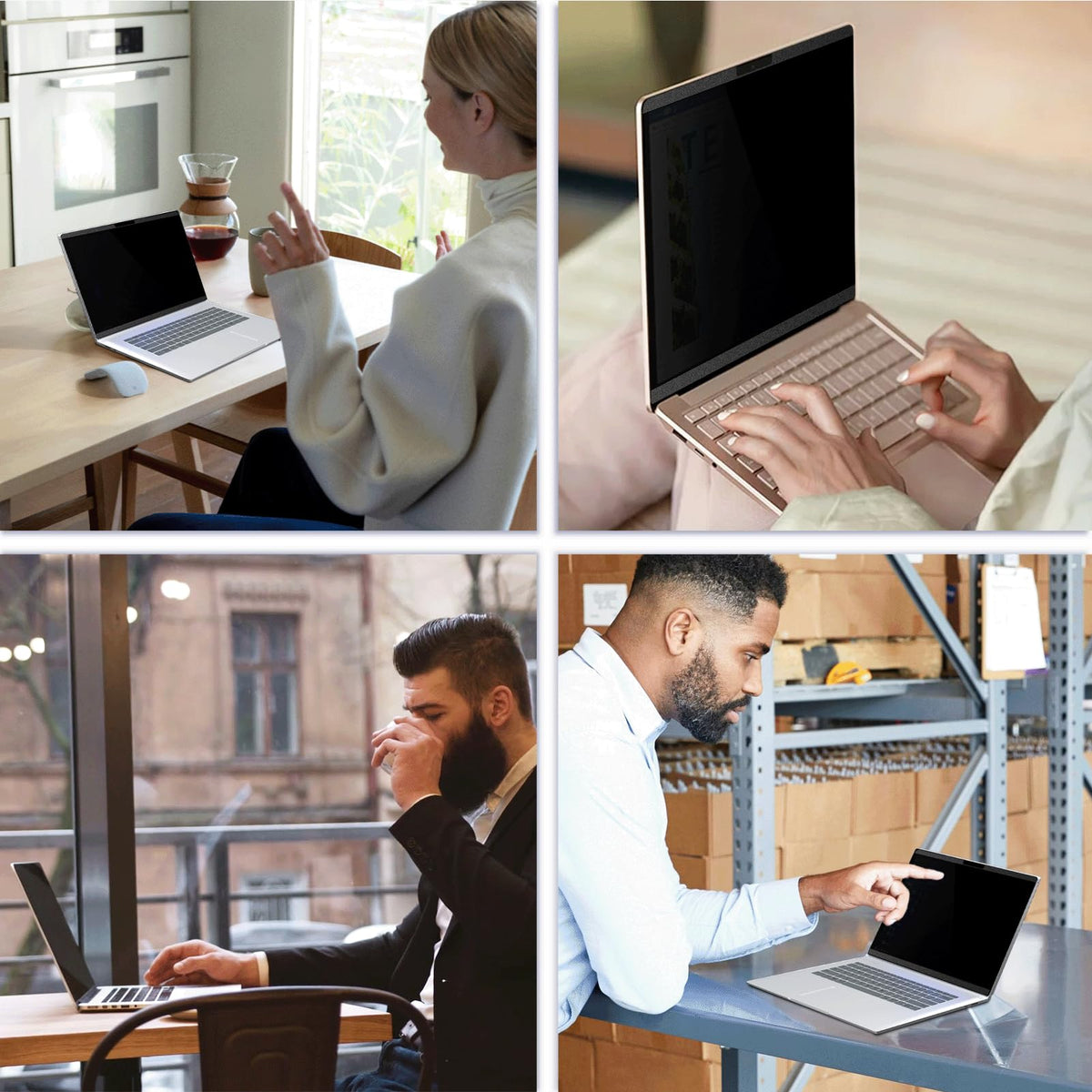 Peslv before and after image demonstrating anti-glare and clarity
