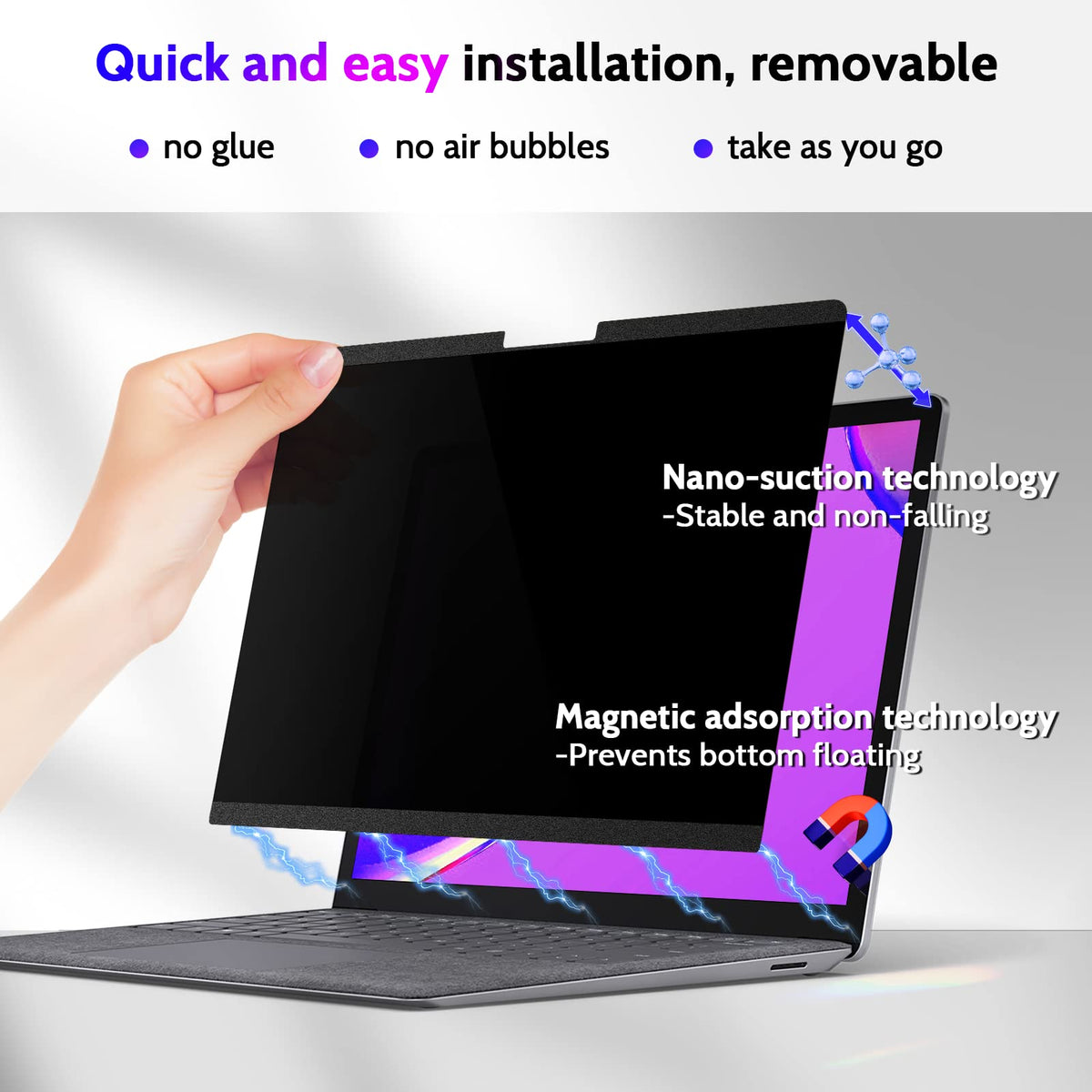 Peslv matte surface texture close-up reducing glare and improving comfort