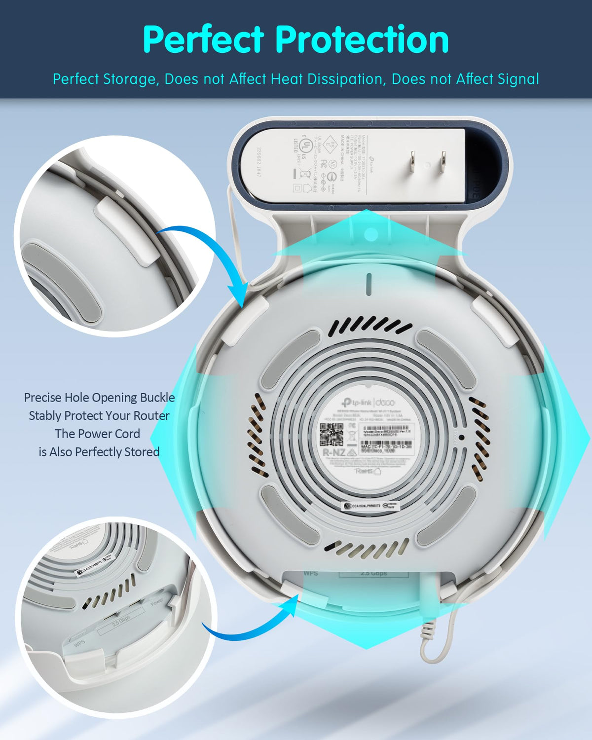PETIMETI cord management slot hides cables for a tidy space