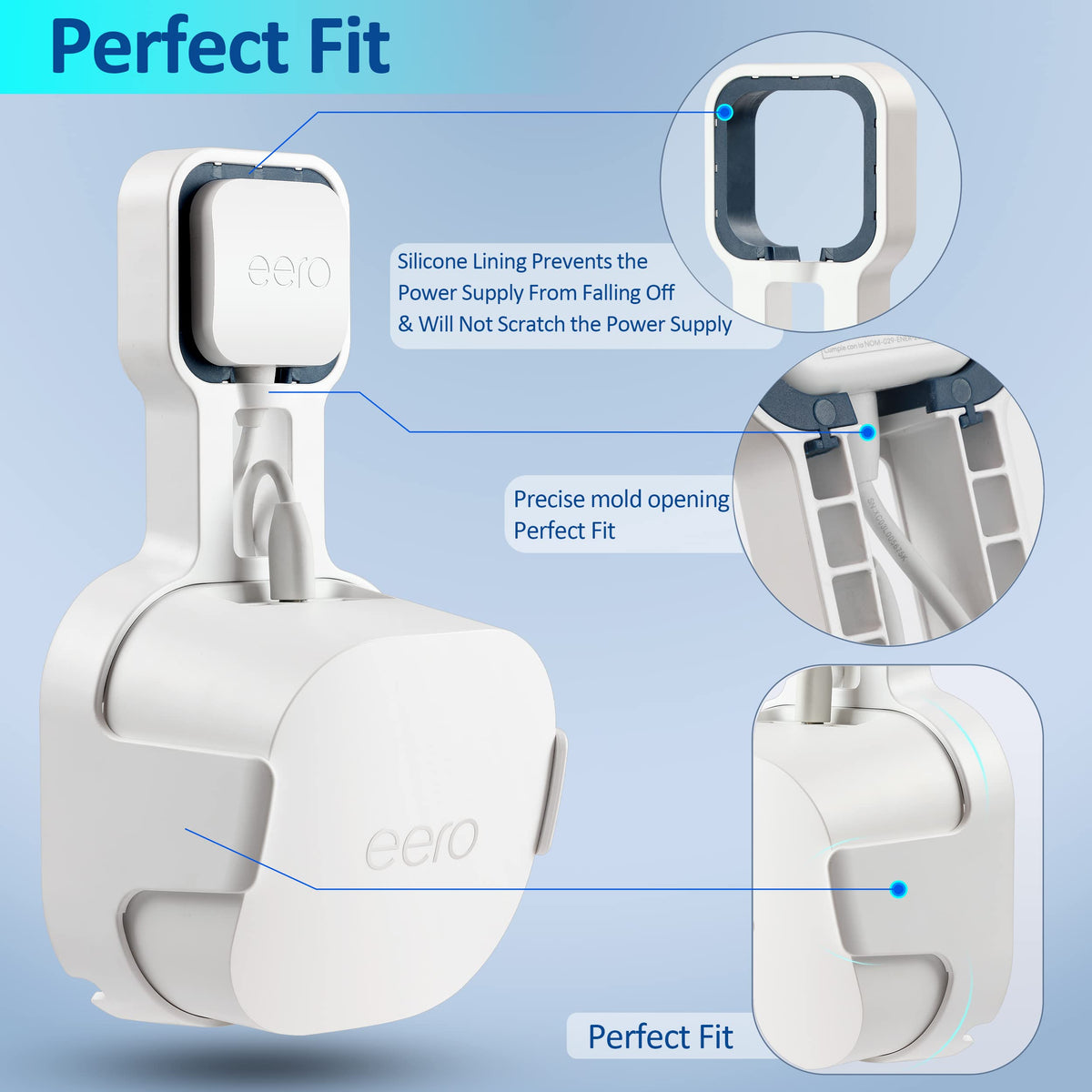PETIMETI wall mount delivers a clean, minimal look that blends with decor