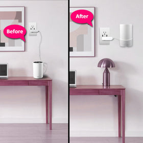 PETIMETI wall mount for Deco XE75 securely attaches to wall, freeing desk space.