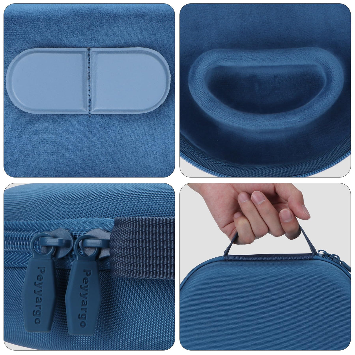 Peyyargo hard EVA shell delivers bump and drop protection.
