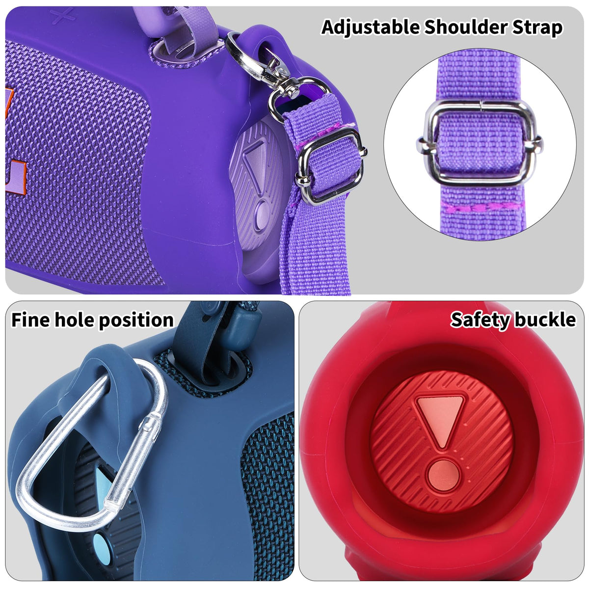 Carabiner loop on Peyyargo Charge 6 silicone cover for secure clipping