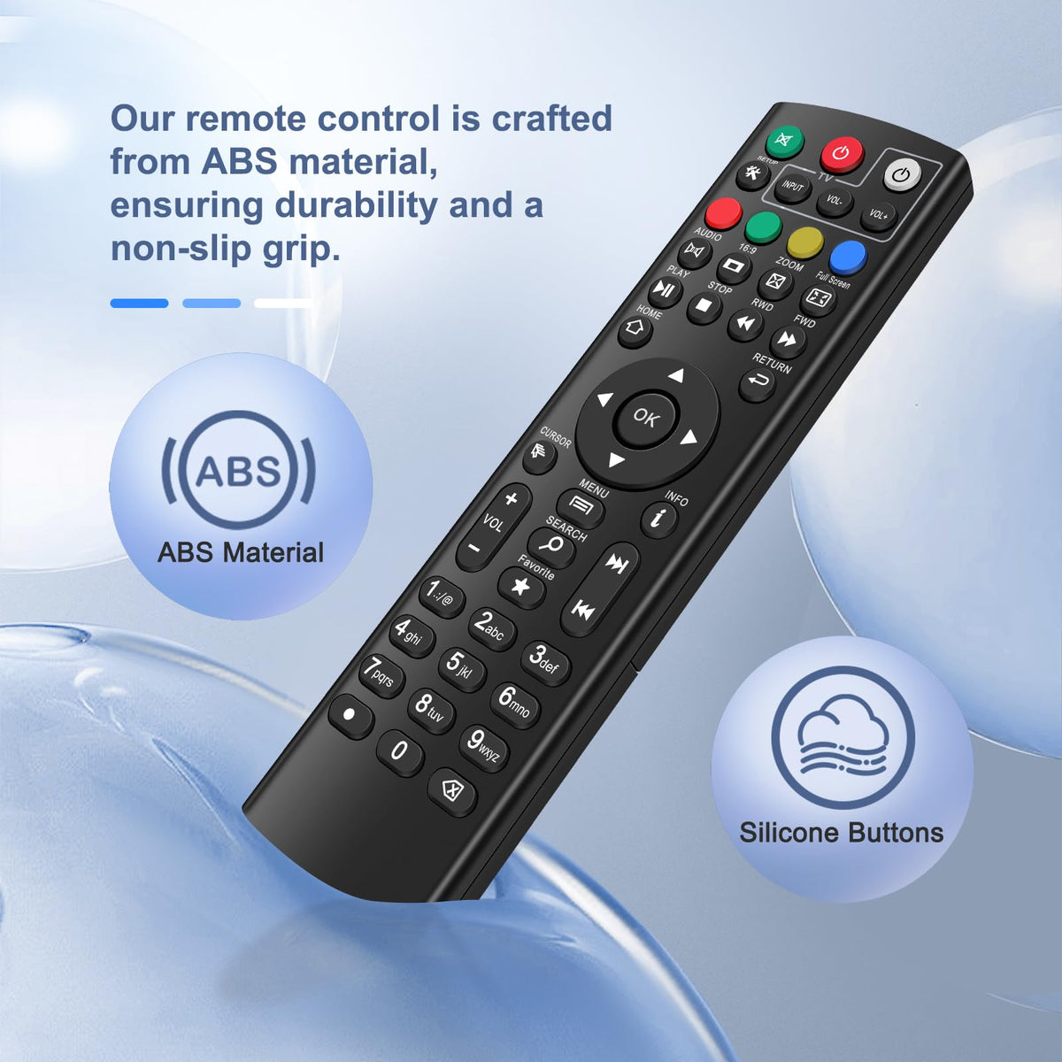 PGLYOUNI easy-use remote requires no programming; just insert two AAA batteries.