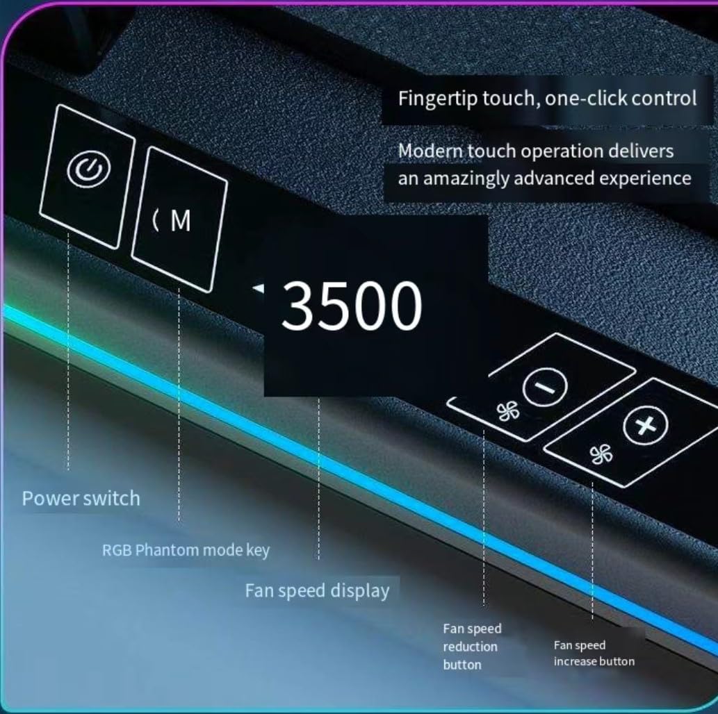 PHAPPY cooling pad Type-C input port streamlines connections.