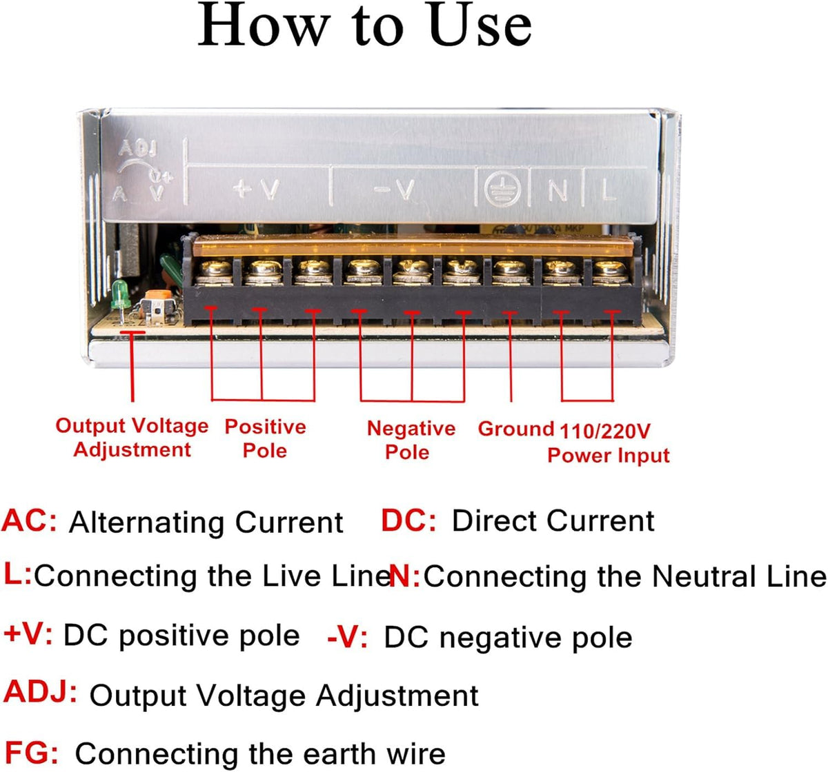 PHEVOS wiring terminals and label, clear markings for safe, correct connections