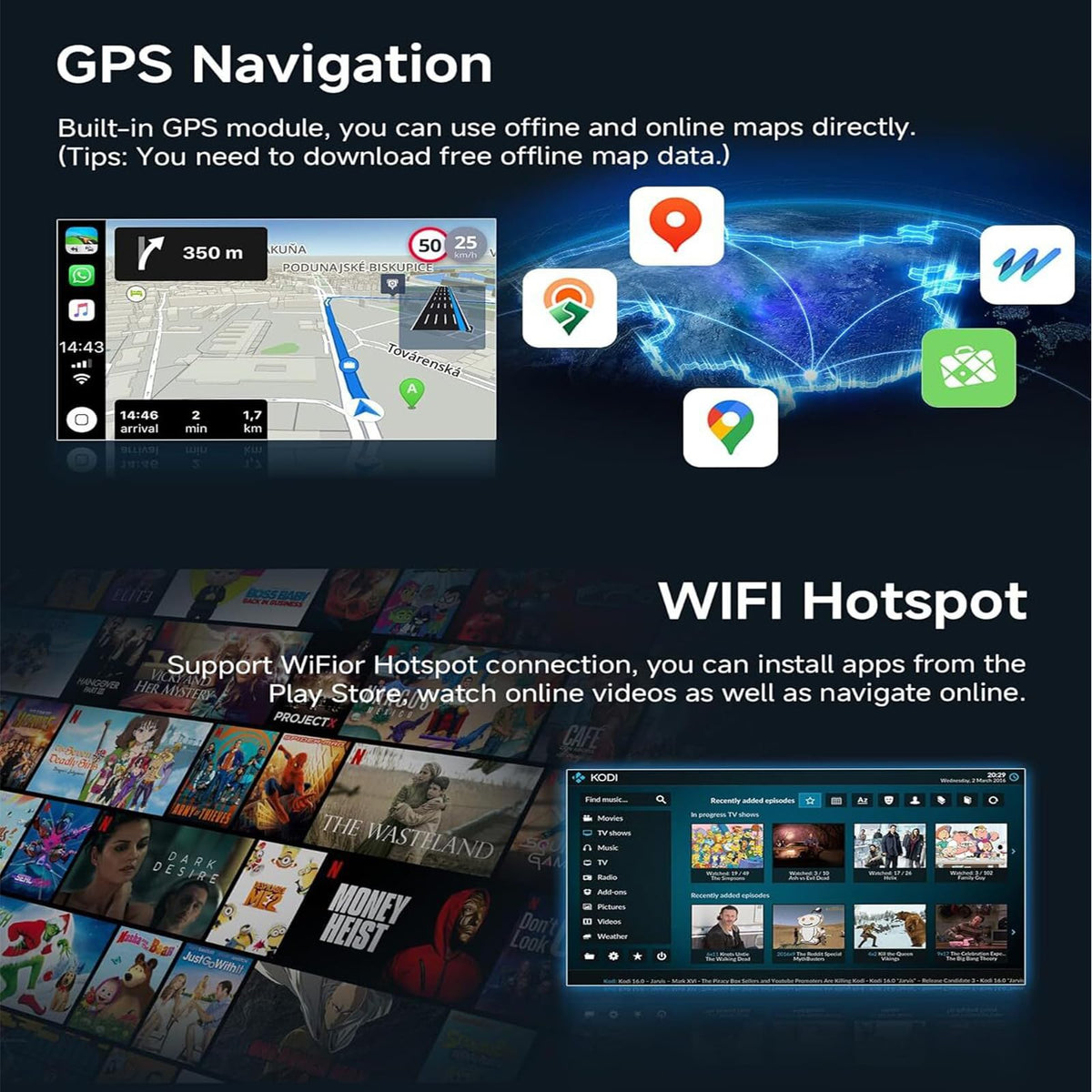 PHEZEN Bluetooth hands-free calling and music streaming for Ford F-150