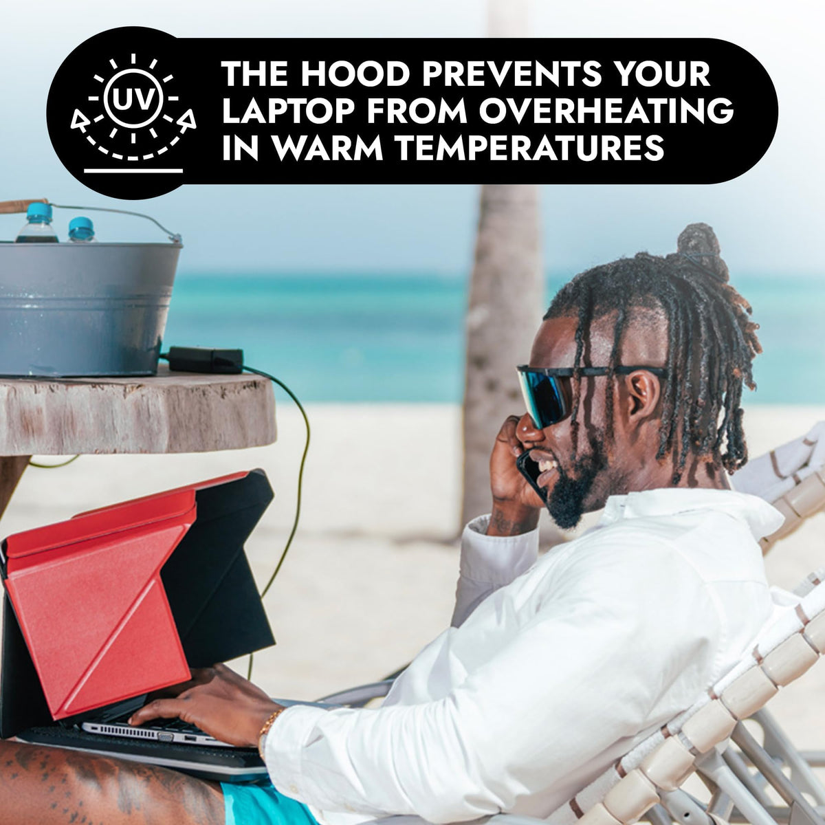 Lux Hood contrast enhancement improves readability outdoors
