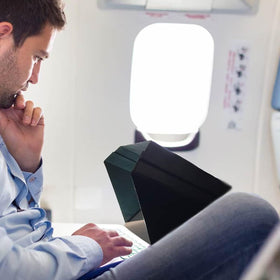 Philbert Lux Hood elastic bands install easily on laptop corners for fast use.