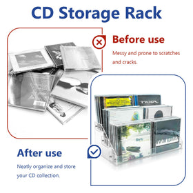 Philbinden rack holding CDs in use for fast browsing and selection