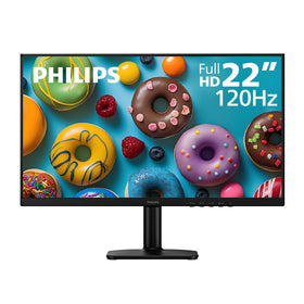 PHILIPS 22E2N1100 full HD IPS display shows crisp colors and wide angles.