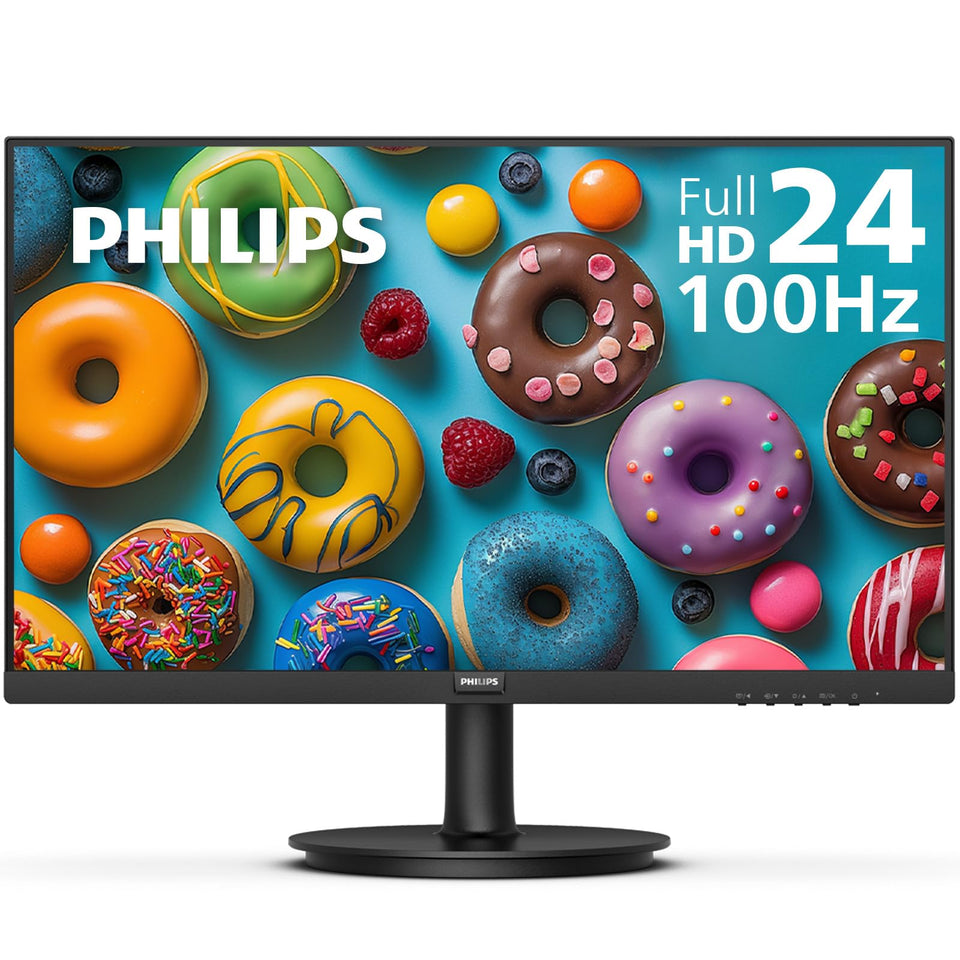Philips 241V8LB frameless design delivers a distraction-free workspace.
