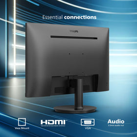Philips 241V8LB ports include HDMI and VGA for flexible connections.