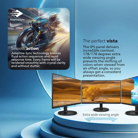 PHILIPS 24E2N2100 120Hz refresh for smoother work and casual gaming