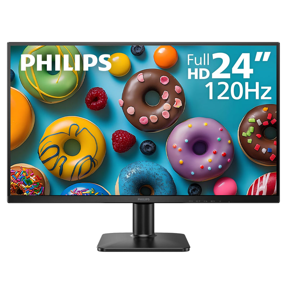 PHILIPS 24E2N2100 front view with ultra-narrow bezel for seamless multi-monitor setup