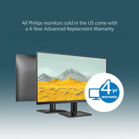 PHILIPS 24E2N2100 IPS panel delivering sharp colors and wide viewing angles