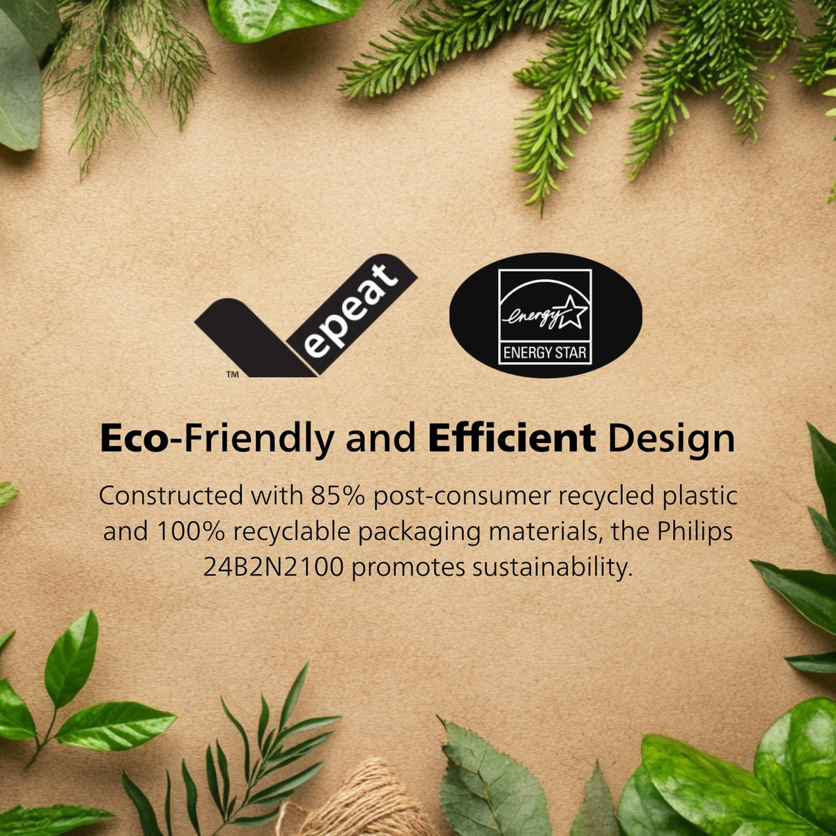 Philips 27B2N2100 on-screen UI highlighting image settings for easy tweaks