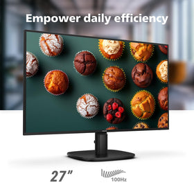 Philips 27B2N2100 side tilt demonstrates ergonomic adjustment for comfort