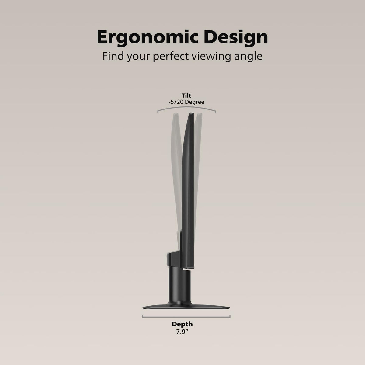 Philips 27E2N2100 ultra-narrow bezel design enhances desk space and workflows.