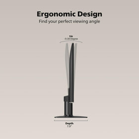 Philips 27E2N2100 ultra-narrow bezel design enhances desk space and workflows.