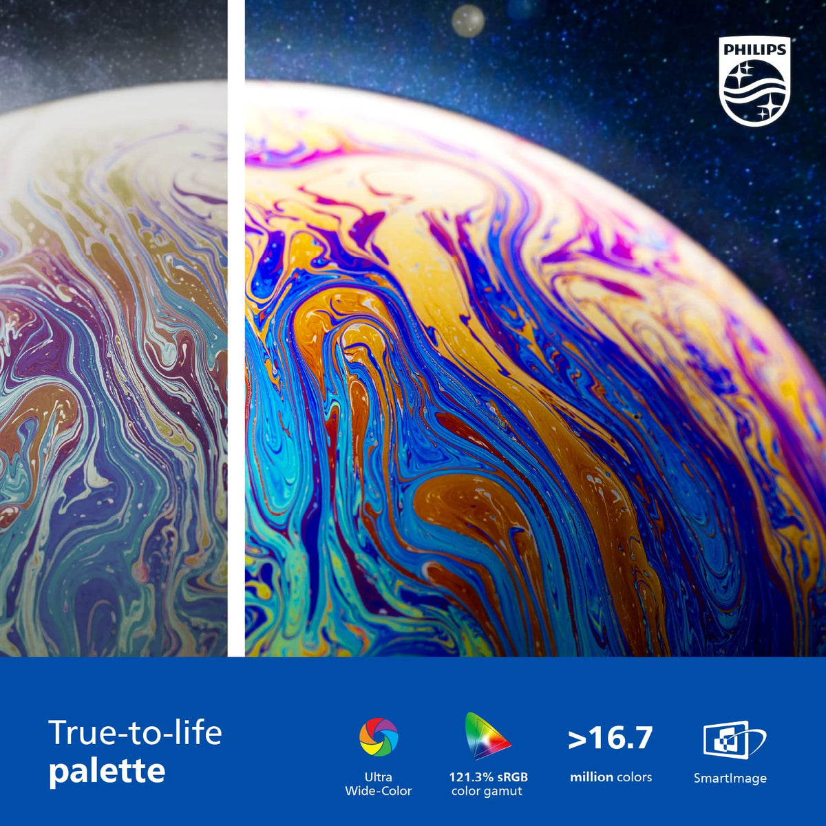 Philips 346E2CUAE 100Hz with Adaptive-Sync enables smooth, artifact-free visuals during work and play.