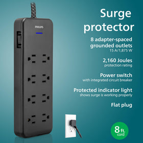 4 ft braided cord on Philips Adapt reduces tangling and adds durability