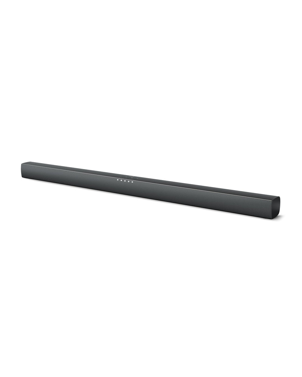 Philips B4208 soundbar front view: compact and powerful TV audio.