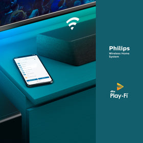 PHILIPS B8907 upfiring Atmos speakers creating overhead sound
