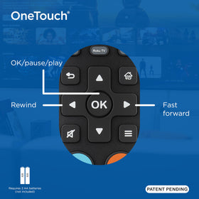PHILIPS remote in hand demonstrating large size and comfortable ergonomic grip