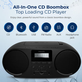 Philips boombox with Bluetooth Auracast for wireless streaming from your phone
