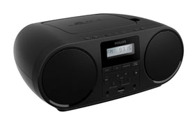 Philips boombox front speakers deliver room filling stereo sound for parties