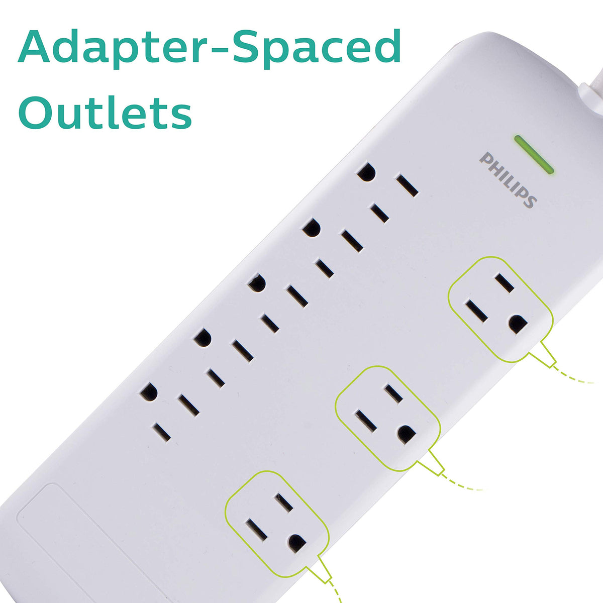 Philips circuit-breaker protection helps prevent overloads in busy spaces.