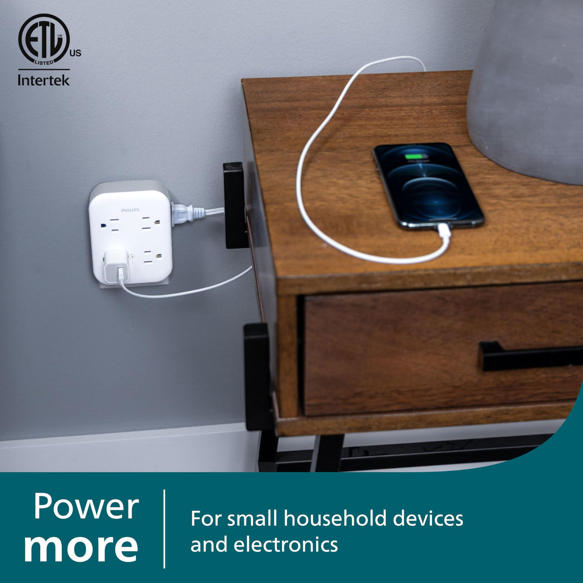 PHILIPS integrated circuit breaker reset switch detail for easy overload protection