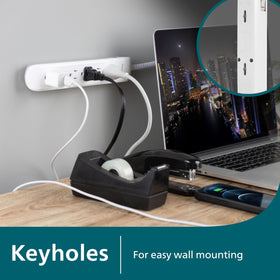 PHILIPS white and gray cord adds subtle décor.