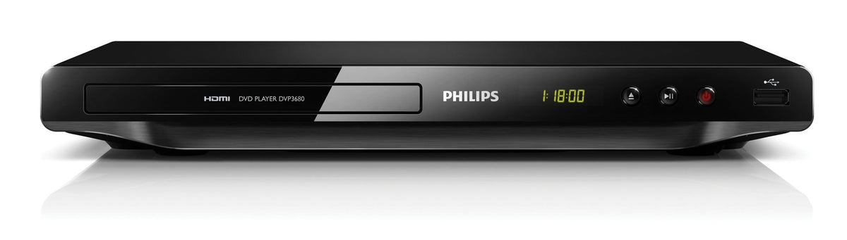 Philips DVD player remote control showing convenient single-remote operation with HDMI-CEC