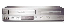 PHILIPS DVD/VCR Combo back ports, versatile connectivity for home entertainment setups.