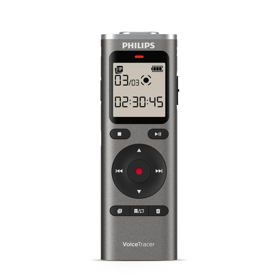 PHILIPS DVT1170 front panel showing buttons and screen, clear control access