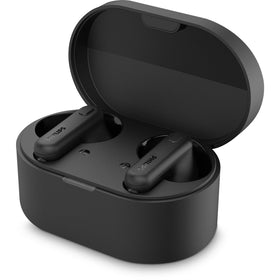 PHILIPS earbuds with water droplets to show IPX4 splash resistance for workouts