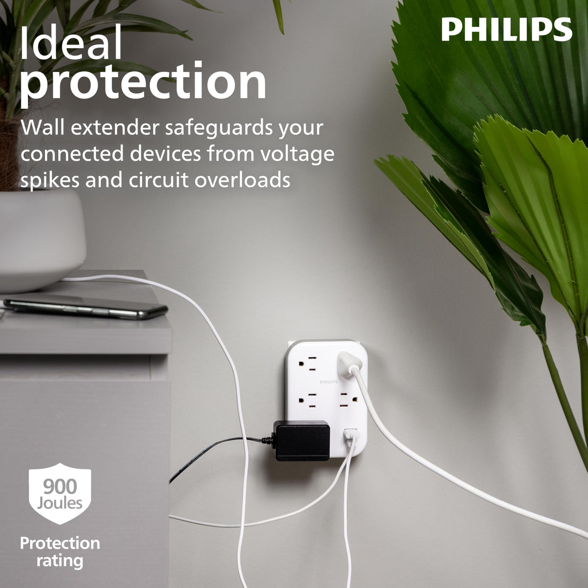 PHILIPS EZFit 900 Joules surge protection guards equipment