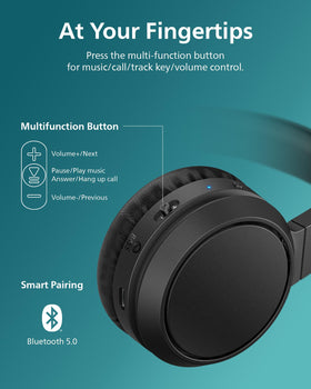 PHILIPS H4205 foldable ear cups for easy packing
