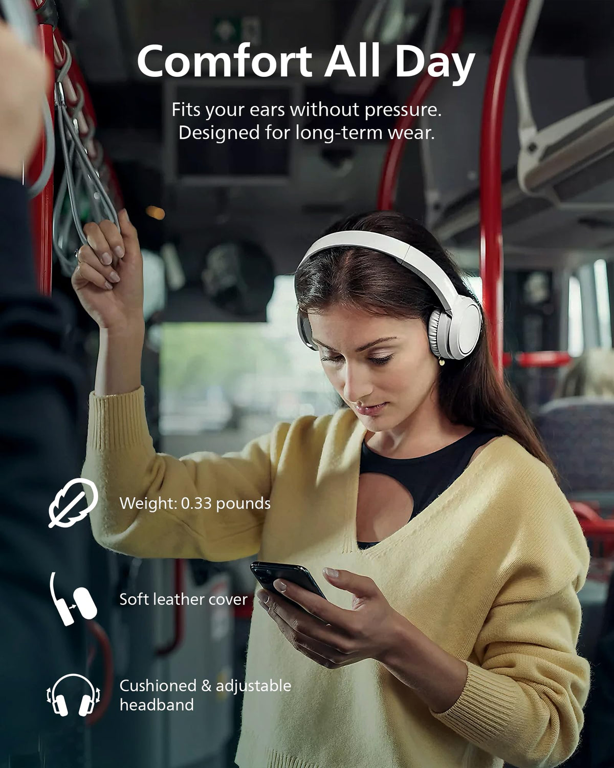 PHILIPS H4205 USB-C charging for quick power during commutes.