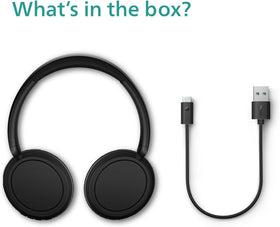 PHILIPS H5209 buttons and USB-C port close-up showing easy controls and fast-charge benefit